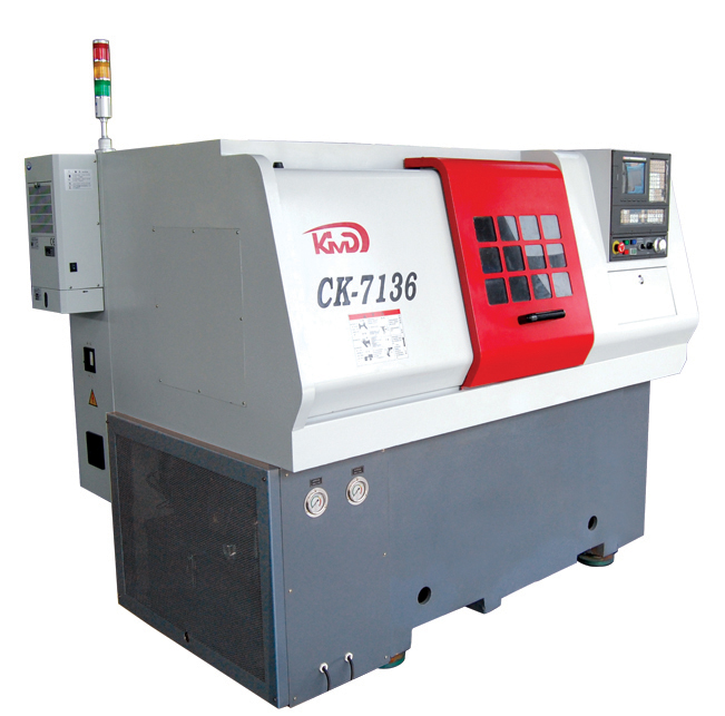 斜導軌(gui)高精密數控(kong)車床